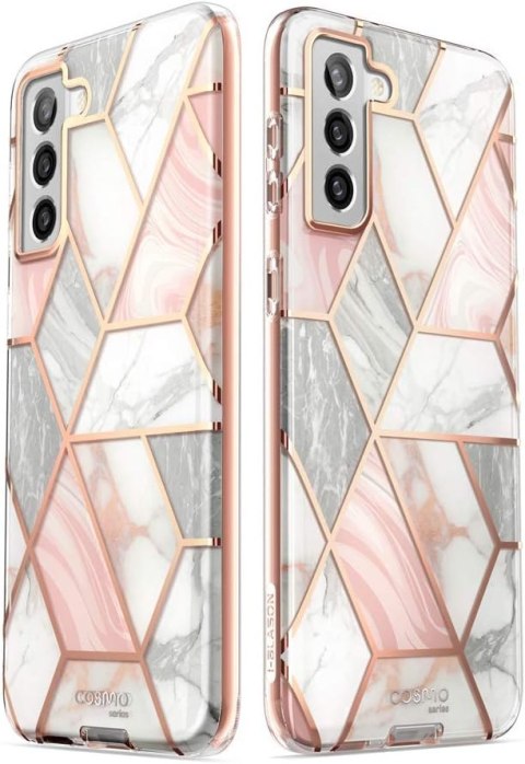 ETUI BUMPER SAMSUNG GALAXY S21+ RÓŻOWY SZARY MARMUREK GLAMOUR SM-G996 ETUI BUMPER SAMSUNG GALAXY S21+ RÓŻOWY SZARY MARMUREK GLAMOUR SM-G996