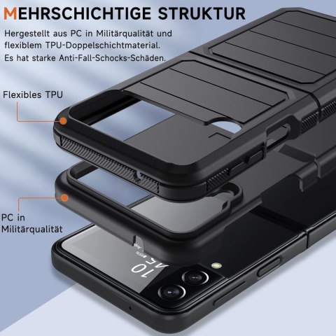 ETUI CZARNE SAMSUNG GALAXY Z FLIP 4 SKŁADANE SILIKONOWE WYTRZYMAŁE SM-F721B ETUI CZARNE SAMSUNG GALAXY Z FLIP 4 SKŁADANE SILIKONOWE WYTRZYMAŁE SM-F721B