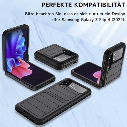 ETUI CZARNE SAMSUNG GALAXY Z FLIP 4 SKŁADANE SILIKONOWE WYTRZYMAŁE SM-F721B ETUI CZARNE SAMSUNG GALAXY Z FLIP 4 SKŁADANE SILIKONOWE WYTRZYMAŁE SM-F721B