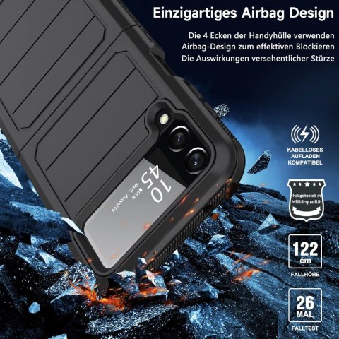 ETUI CZARNE SAMSUNG GALAXY Z FLIP 4 SKŁADANE SILIKONOWE WYTRZYMAŁE SM-F721B ETUI CZARNE SAMSUNG GALAXY Z FLIP 4 SKŁADANE SILIKONOWE WYTRZYMAŁE SM-F721B