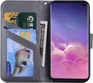 ETUI DO XIAOMI POCO X3 NFC/POCO X3 PRO ZAMYKANE Z KLAPKĄ SZARE PIESEK