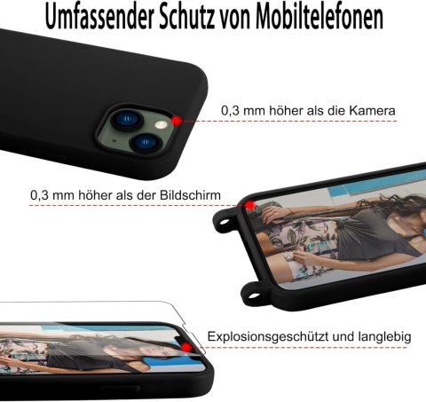 ETUI OCHRONNE DO IPHONE 13 6.1' 2x SZKŁO HARTOWANE NA EKRAN +SZNUREK A2482 ETUI OCHRONNE DO IPHONE 13 6.1' 2x SZKŁO HARTOWANE NA EKRAN +SZNUREK A2482