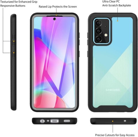 ETUI SAMSUNG GALAXY A52 5G/4G PRZÓD TYŁ 360 BLACK ETUI SAMSUNG GALAXY A52 5G/4G PRZÓD TYŁ 360 BLACK