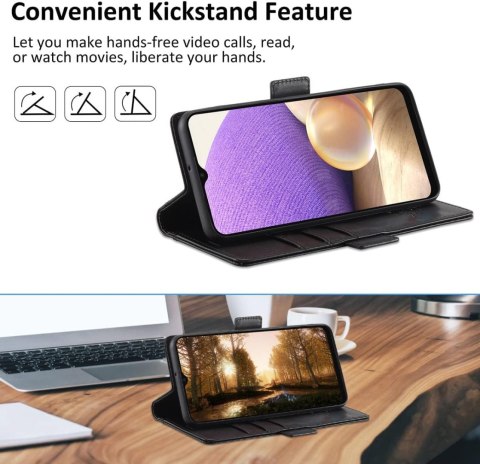 ETUI Z KLAPKĄ SAMSUNG GALAXY A32 5G CZARNE Z EKOSKÓRY ELEGANCKIE ETUI Z KLAPKĄ SAMSUNG GALAXY A32 5G CZARNE Z EKOSKÓRY ELEGANCKIE