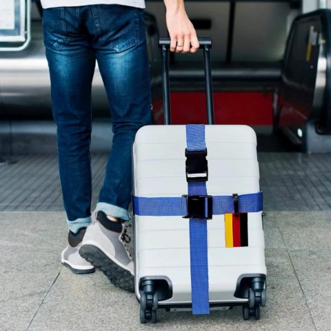 PASEK BAGAŻOWY DO WALIZKI ZESTAW 2szt Z ETYKIETĄ PASEK BAGAŻOWY DO WALIZKI ZESTAW 2szt Z ETYKIETĄ