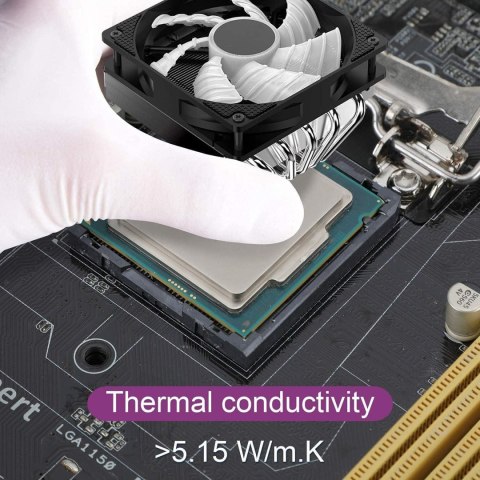 PASTA TERMOPRZEWODZĄCA NA PROCESOR ZESTAW 5SZT 5g 5.15 W/mK PASTA TERMOPRZEWODZĄCA NA PROCESOR ZESTAW 5SZT 5g 5.15 W/mK