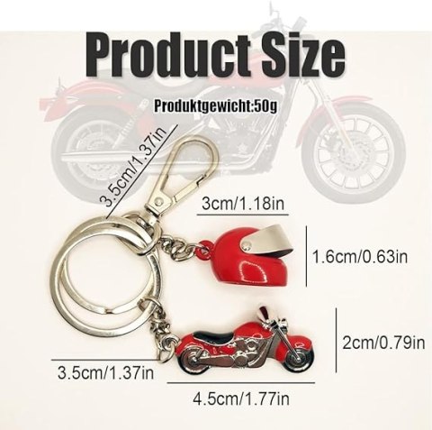 BRELOK DO KLUCZY MOTOCYKL +KASK DLA FANÓW CZERWONY BRELOK DO KLUCZY MOTOCYKL +KASK DLA FANÓW CZERWONY
