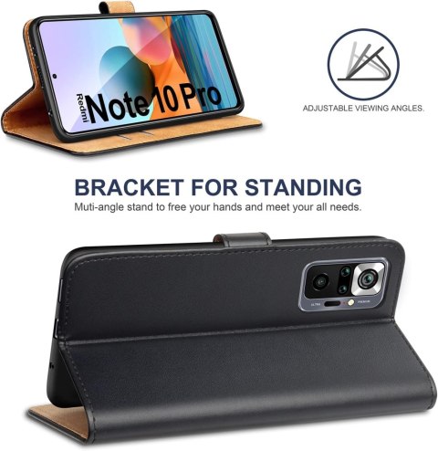 CZARNE ETUI XIAOMI REDMI NOTE 10 PRO ZAMYKANE CZARNE ETUI XIAOMI REDMI NOTE 10 PRO ZAMYKANE