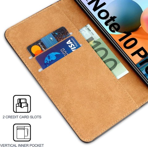 CZARNE ETUI XIAOMI REDMI NOTE 10 PRO ZAMYKANE CZARNE ETUI XIAOMI REDMI NOTE 10 PRO ZAMYKANE