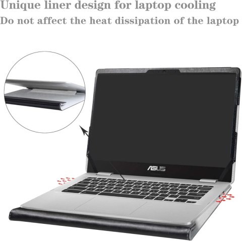 ETUI CZARNE Z KLAPKĄ 14" ASUS CHROMEBOOK C423NA/ACER SWIFT 3 14" EKOSKÓRA ETUI CZARNE Z KLAPKĄ 14" ASUS CHROMEBOOK C423NA/ACER SWIFT 3 14" EKOSKÓRA