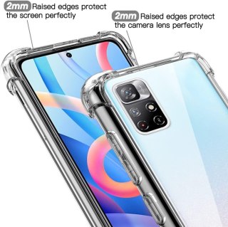 ETUI DO TELEFONU REDMI NOTE 11 PRZEŹROCZYSTE +2XSZKŁO