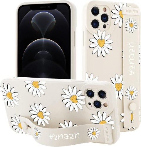 ETUI IPHONE 12 PRO 6.1' KWIATY UCHWYT BIAŁY ETUI IPHONE 12 PRO 6.1' KWIATY UCHWYT BIAŁY