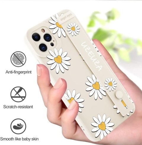 ETUI IPHONE 13 6.1' KWIATY UCHWYT BIAŁY MOCNE ETUI IPHONE 13 6.1' KWIATY UCHWYT BIAŁY MOCNE