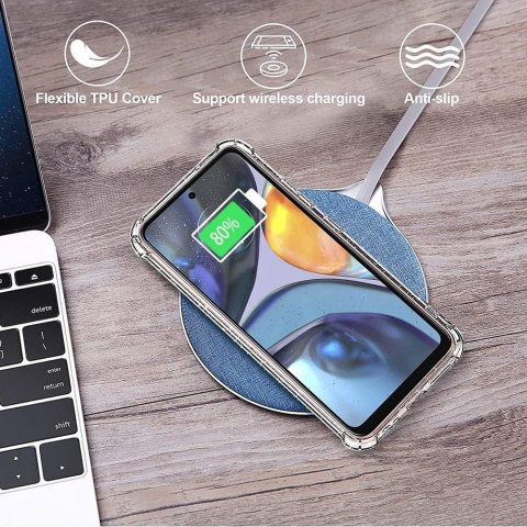 ETUI MOTOROLA MOTO G22 PRZEŹROCZYSTE +2XSZKŁO ETUI MOTOROLA MOTO G22 PRZEŹROCZYSTE +2XSZKŁO