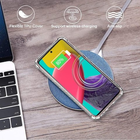 ETUI SAMSUNG GALAXY M53 5G PRZEZROCZYSTY +2xSZKŁO ETUI SAMSUNG GALAXY M53 5G PRZEZROCZYSTY +2xSZKŁO