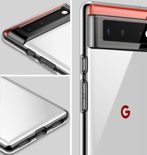 ETUI SILIKONOWE DO GOOGLE PIXEL 6 PRO BEZBARWNE PLECKI GA03164 ETUI SILIKONOWE DO GOOGLE PIXEL 6 PRO BEZBARWNE PLECKI GA03164