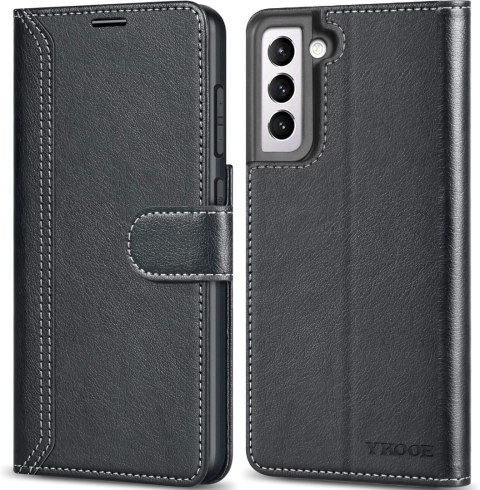 ETUI Z KLAPKĄ DO SAMSUNG GALAXY S21 FE 5G CZARNE Z EKOSKÓRY ELEGANCKIE ETUI Z KLAPKĄ DO SAMSUNG GALAXY S21 FE 5G CZARNE Z EKOSKÓRY ELEGANCKIE