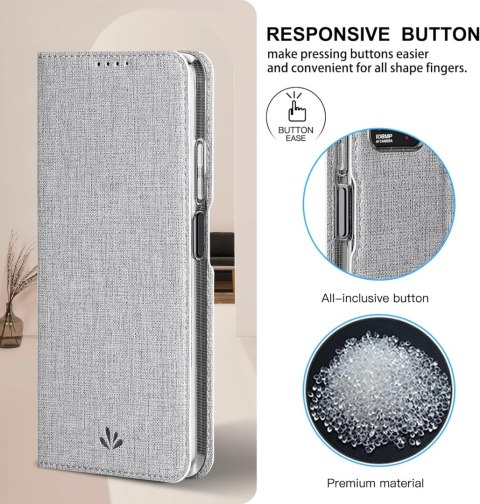 ETUI Z KLAPKĄ XIAOMI REDMI NOTE 11 PRO 4G/NOTE 11 PRO 2022 CASE SZARY