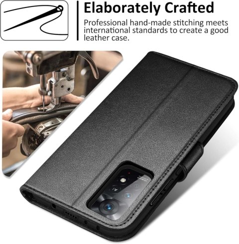 ETUI Z KLAPKĄ REDMI NOTE 11 PRO 4G/5G 6.67" CASE Z EKOSKÓRY ELEGANCKI