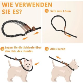 SMYCZ DLA PSA RINGÓWKA CZARNA REGULACJA 130cm L