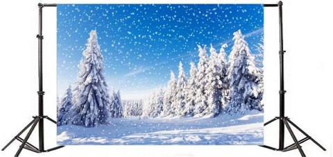 TŁO DO ZDJĘĆ 150x100CM ŚNIEG ZIMA LAS ŚWIĘTA TŁO DO ZDJĘĆ 150x100CM ŚNIEG ZIMA LAS ŚWIĘTA