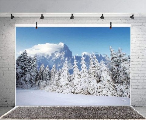 TŁO DO ZDJĘĆ 150x100CM ŚNIEG ZIMA LAS ŚWIĘTA TŁO DO ZDJĘĆ 150x100CM ŚNIEG ZIMA LAS ŚWIĘTA