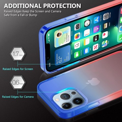ZESTAW ETUI +SZKŁO HARTOWANE APPLE IPHONE 13 PRO CASE OMBRE MOCNE A2482