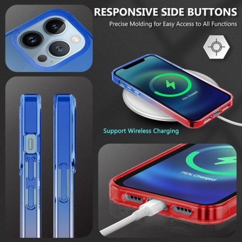 ZESTAW ETUI +SZKŁO HARTOWANE APPLE IPHONE 13 PRO CASE OMBRE MOCNE A2482
