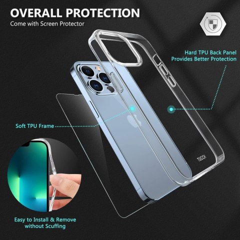 ZESTAW ETUI +SZKŁO HARTOWANE APPLE IPHONE 13 PRO DYMIONE MOCNE A2482 ZESTAW ETUI +SZKŁO HARTOWANE APPLE IPHONE 13 PRO DYMIONE MOCNE A2482