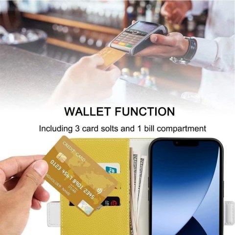 ŻÓŁTE ETUI IPHONE 14 MAX 6.7' ZAMYKANE SMYCZ ŻÓŁTE ETUI IPHONE 14 MAX 6.7' ZAMYKANE SMYCZ
