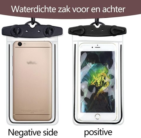 2x WODOODPORNE ETUI PRZEŹROCZYSTE SMYCZ DO TELEFONU 7.2' 2x WODOODPORNE ETUI PRZEŹROCZYSTE SMYCZ DO TELEFONU 7.2'