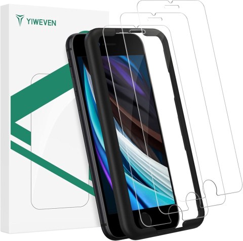 3x SZKŁO HARTOWANE 9H iPhone SE 2020, iPhone 7/8 3x SZKŁO HARTOWANE 9H iPhone SE 2020, iPhone 7/8