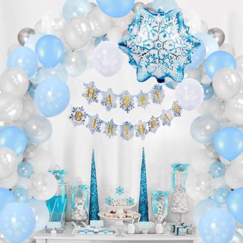 BALONY DEKORACJE URODZINY DZIEWCZYNKI NIEBIESKIE BALONY DEKORACJE URODZINY DZIEWCZYNKI NIEBIESKIE