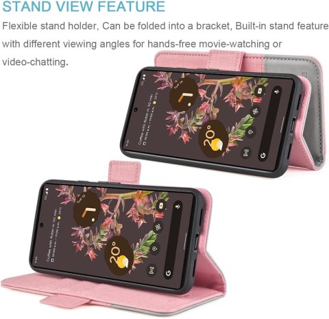 CASE ETUI GOOGLE PIXEL 6 ZAMYKANE RÓŻ KLAPKA CASE ETUI GOOGLE PIXEL 6 ZAMYKANE RÓŻ KLAPKA