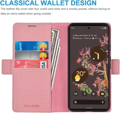 CASE ETUI GOOGLE PIXEL 6 ZAMYKANE RÓŻ KLAPKA CASE ETUI GOOGLE PIXEL 6 ZAMYKANE RÓŻ KLAPKA