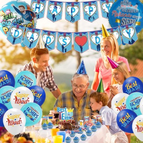 DEKORACJA ZESTAW BALONÓW DZIEŃ OJCA FATHER'S DAY DEKORACJA ZESTAW BALONÓW DZIEŃ OJCA FATHER'S DAY