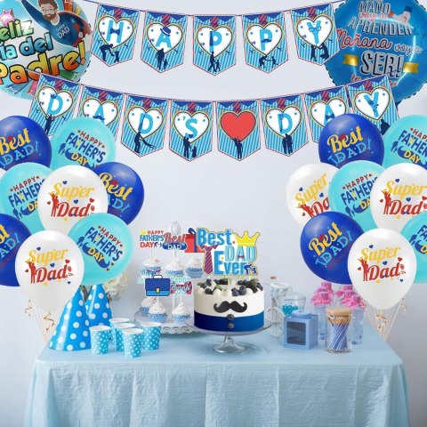DEKORACJA ZESTAW BALONÓW DZIEŃ OJCA FATHER'S DAY DEKORACJA ZESTAW BALONÓW DZIEŃ OJCA FATHER'S DAY