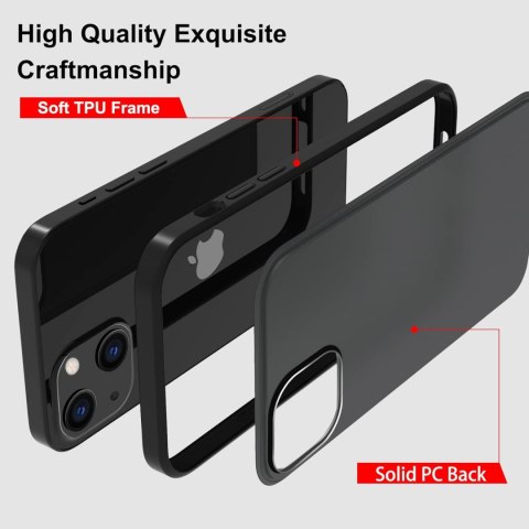 ETUI APPLE IPHONE 13 6.1" CASE CZARNY PÓŁTRANSPARENTNY MATOWY A2482 ETUI APPLE IPHONE 13 6.1" CASE CZARNY PÓŁTRANSPARENTNY MATOWY A2482