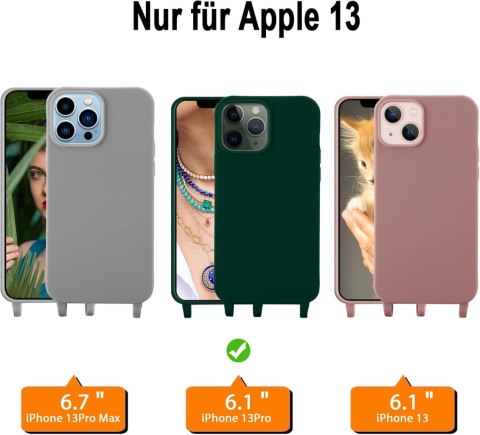 ETUI APPLE IPHONE 13 PRO 6.1" CASE SILIKONOWY ZIELONY +2x SZKŁO HARTOWANE ETUI APPLE IPHONE 13 PRO 6.1" CASE SILIKONOWY ZIELONY +2x SZKŁO HARTOWANE