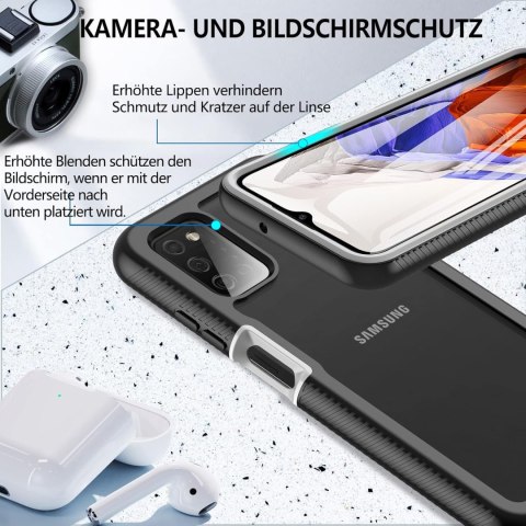 ETUI CZARNE SAMSUNG GALAXY A03S SZKŁO EKRAN