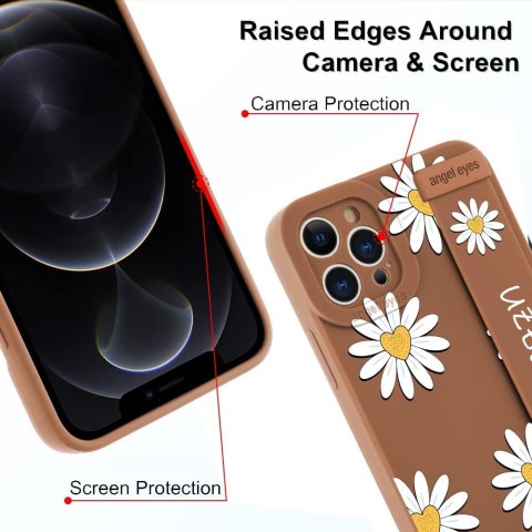 ETUI IPHONE 12 PRO MAX 6.7' BRĄZ KWIATY SILIKON ETUI IPHONE 12 PRO MAX 6.7' BRĄZ KWIATY SILIKON