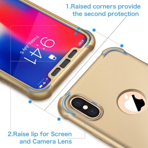 ETUI IPHONE XS MAX 6,5' SZKŁO HARTOWANE ZŁOTY ETUI IPHONE XS MAX 6,5' SZKŁO HARTOWANE ZŁOTY