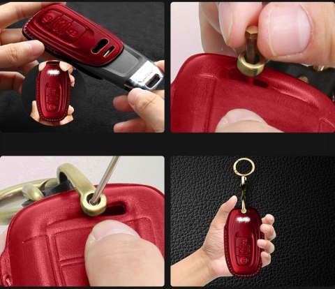 ETUI NA KLUCZYKI KEYLESS SKÓRA AUDI A4 A5 Q5 TT S4 ETUI NA KLUCZYKI KEYLESS SKÓRA AUDI A4 A5 Q5 TT S4