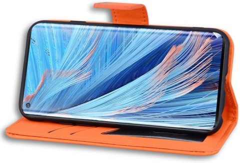 ETUI OPPO FIND X3 LITE 5G ZAMYKANE POMARAŃCZOWE Z KLAPKĄ ŻABKA ETUI OPPO FIND X3 LITE 5G ZAMYKANE POMARAŃCZOWE Z KLAPKĄ ŻABKA