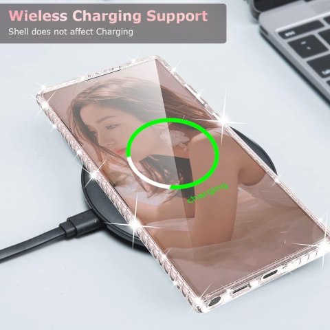 ETUI PRZEŹROCZYSTE BROKAT MOTYLE SAMSUNG GALAXY S22 ULTRA ETUI PRZEŹROCZYSTE BROKAT MOTYLE SAMSUNG GALAXY S22 ULTRA
