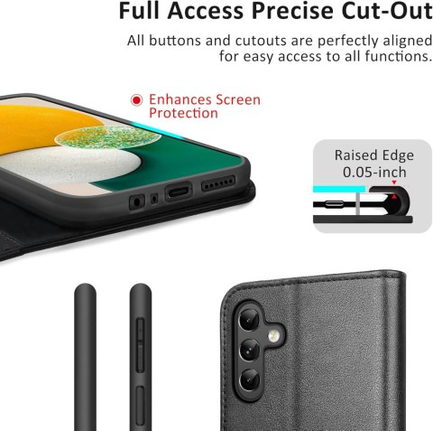 ETUI SAMSUNG GALAXY S22 ULTRA Z KLAPKĄ CZARNE
