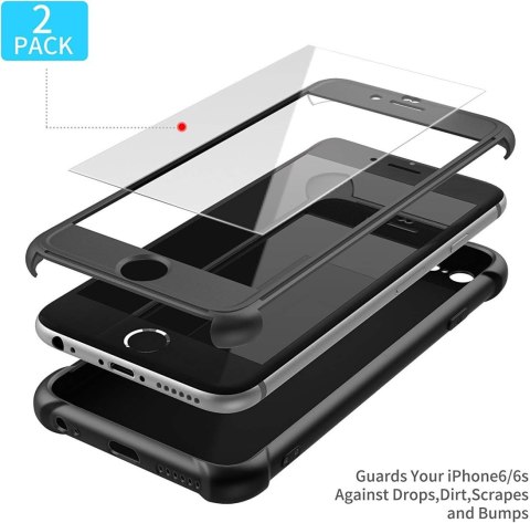 ETUI SILIKONOWE I SZKŁO IPHONE 6/6S CZARNE MOCNE ETUI SILIKONOWE I SZKŁO IPHONE 6/6S CZARNE MOCNE