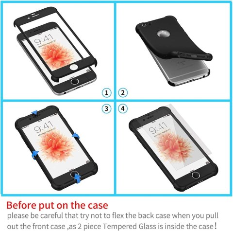 ETUI SILIKONOWE I SZKŁO IPHONE 6/6S CZARNE MOCNE ETUI SILIKONOWE I SZKŁO IPHONE 6/6S CZARNE MOCNE