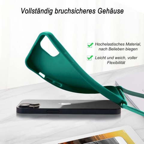 ETUI ZIELONE SZNUREK IPHONE 13 PRO MAX 6.7' 2xSZKŁO ETUI ZIELONE SZNUREK IPHONE 13 PRO MAX 6.7' 2xSZKŁO