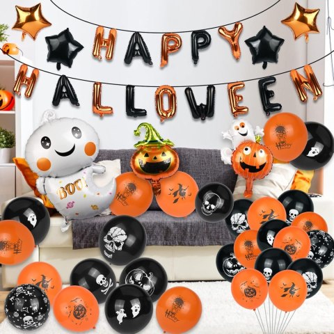 FOLIOWE BALONY HALLOWEEN DUŻY ZESTAW DEKORACJI FOLIOWE BALONY HALLOWEEN DUŻY ZESTAW DEKORACJI